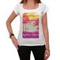 Gabicce Mare Escape To Paradise Womens Short Sleeve Round Neck T-Shirt 00280 - White / Xs - Casual