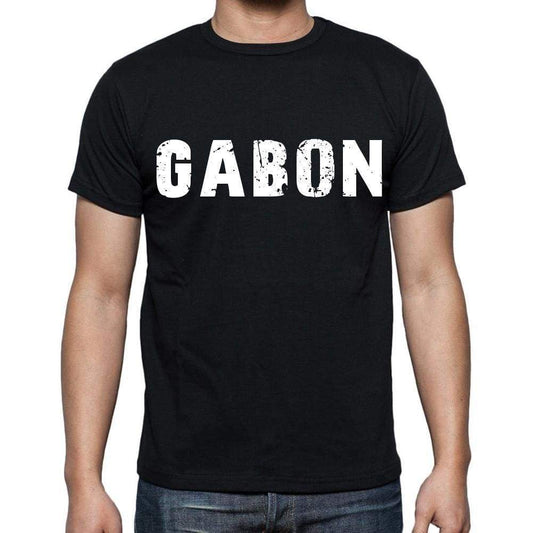 Gabon T-Shirt For Men Short Sleeve Round Neck Black T Shirt For Men - T-Shirt