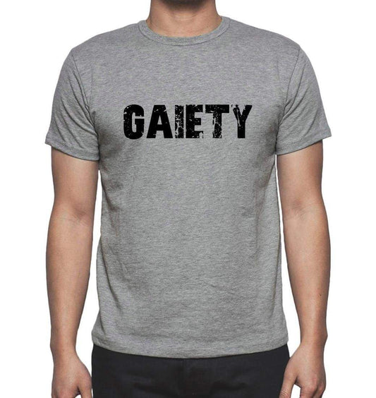 Gaiety Grey Mens Short Sleeve Round Neck T-Shirt 00018 - Grey / S - Casual