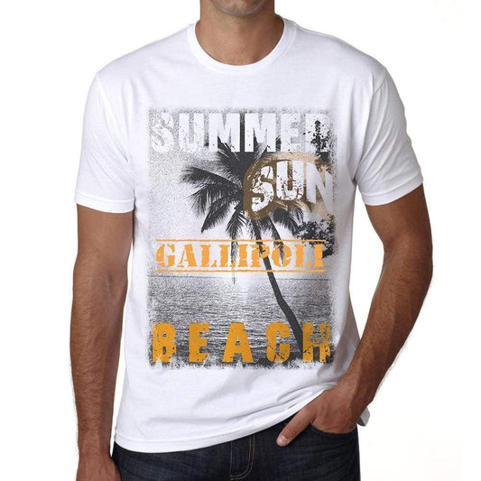 Gallipoli Mens Short Sleeve Round Neck T-Shirt - Casual