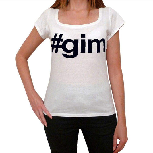 Gim Hashtag Womens Short Sleeve Scoop Neck Tee 00075