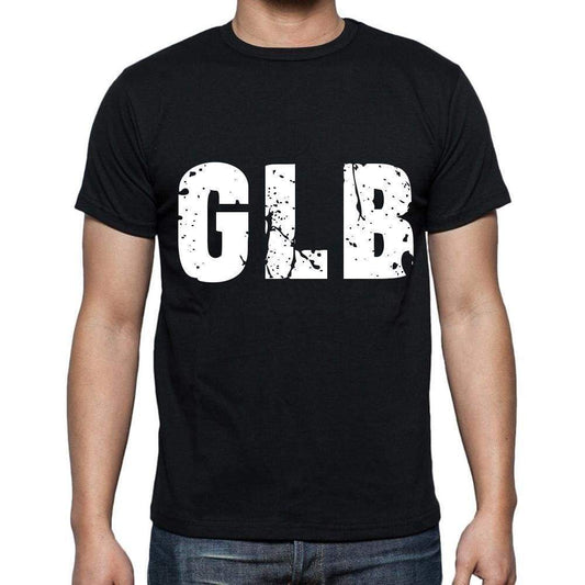 Glb Men T Shirts Short Sleeve T Shirts Men Tee Shirts For Men Cotton Black 3 Letters - Casual