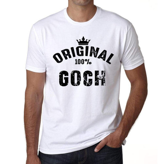 Goch 100% German City White Mens Short Sleeve Round Neck T-Shirt 00001 - Casual