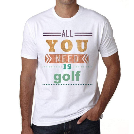 Golf Mens Short Sleeve Round Neck T-Shirt 00025 - Casual