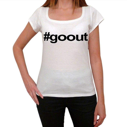 Goout Hashtag Womens Short Sleeve Scoop Neck Tee 00075