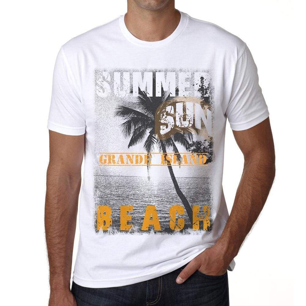 Grande Island Mens Short Sleeve Round Neck T-Shirt - Casual