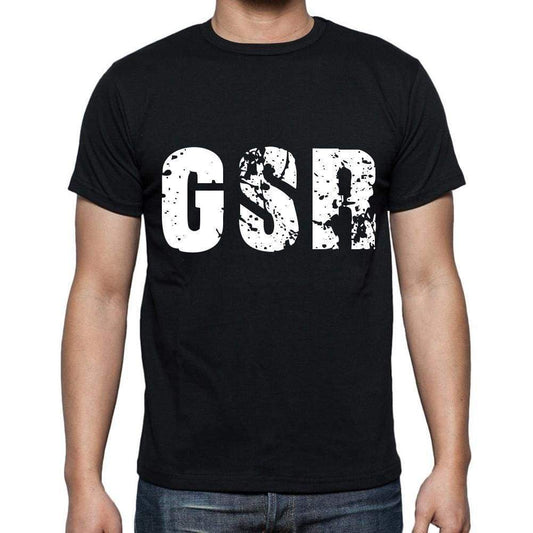 Gsr Men T Shirts Short Sleeve T Shirts Men Tee Shirts For Men Cotton Black 3 Letters - Casual