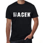 Hacek Mens Retro T Shirt Black Birthday Gift 00553 - Black / Xs - Casual