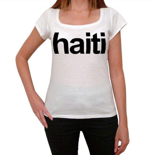 Haiti Womens Short Sleeve Scoop Neck Tee 00068
