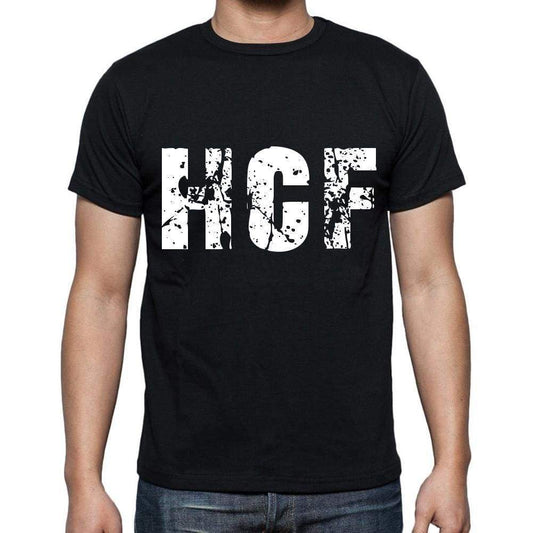 Hcf Men T Shirts Short Sleeve T Shirts Men Tee Shirts For Men Cotton Black 3 Letters - Casual