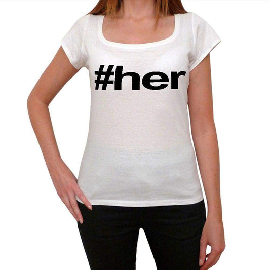 Her Hashtag Womens Short Sleeve Scoop Neck Tee 00075