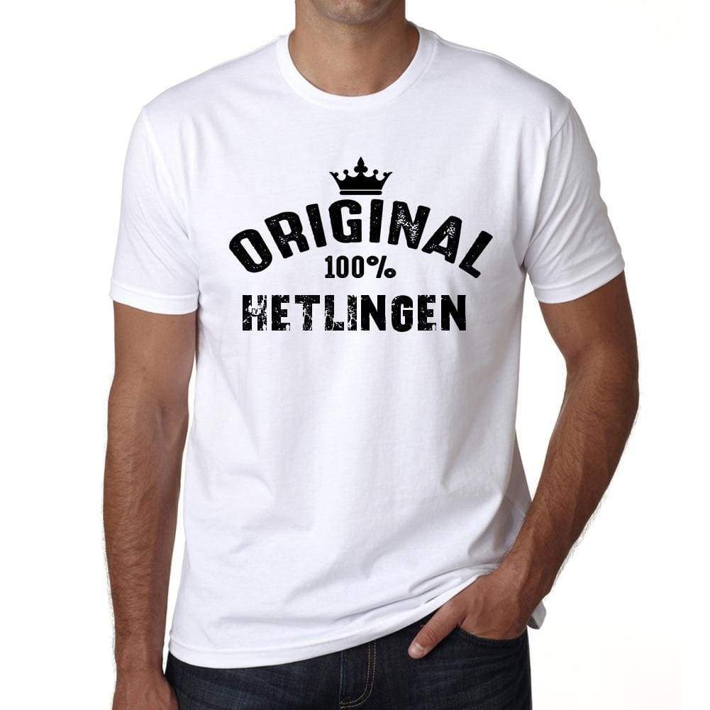 Hetlingen 100% German City White Mens Short Sleeve Round Neck T-Shirt 00001 - Casual