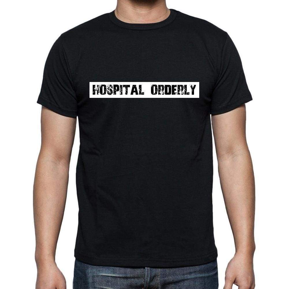 Hospital Orderly T Shirt Mens T-Shirt Occupation S Size Black Cotton - T-Shirt