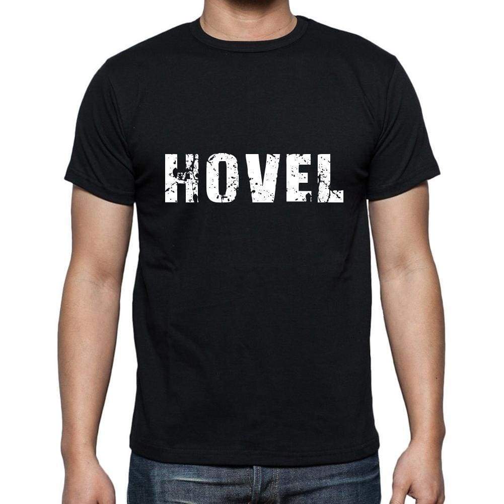 Hovel Mens Short Sleeve Round Neck T-Shirt 5 Letters Black Word 00006 - Casual