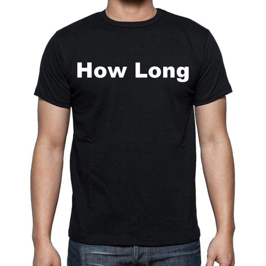How Long Mens Short Sleeve Round Neck T-Shirt - Casual