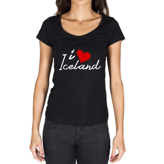 Iceland Womens Short Sleeve Round Neck T-Shirt - Casual