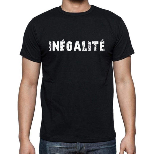Inégalité French Dictionary Mens Short Sleeve Round Neck T-Shirt 00009 - Casual