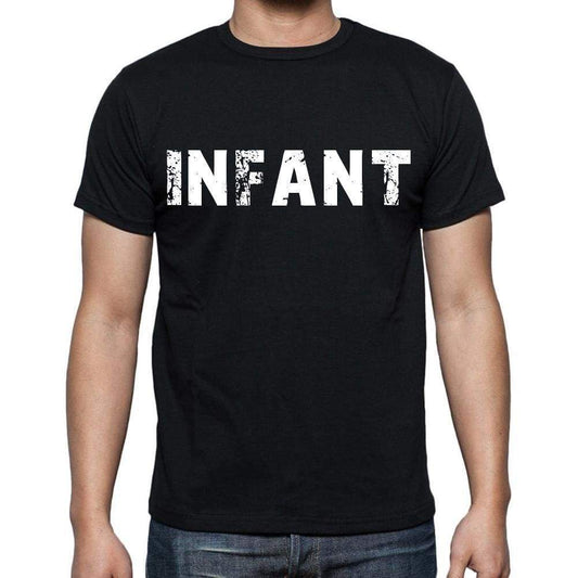 Infant Mens Short Sleeve Round Neck T-Shirt Black T-Shirt En
