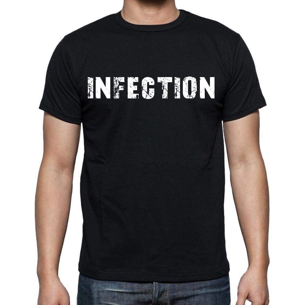Infection Mens Short Sleeve Round Neck T-Shirt Black T-Shirt En