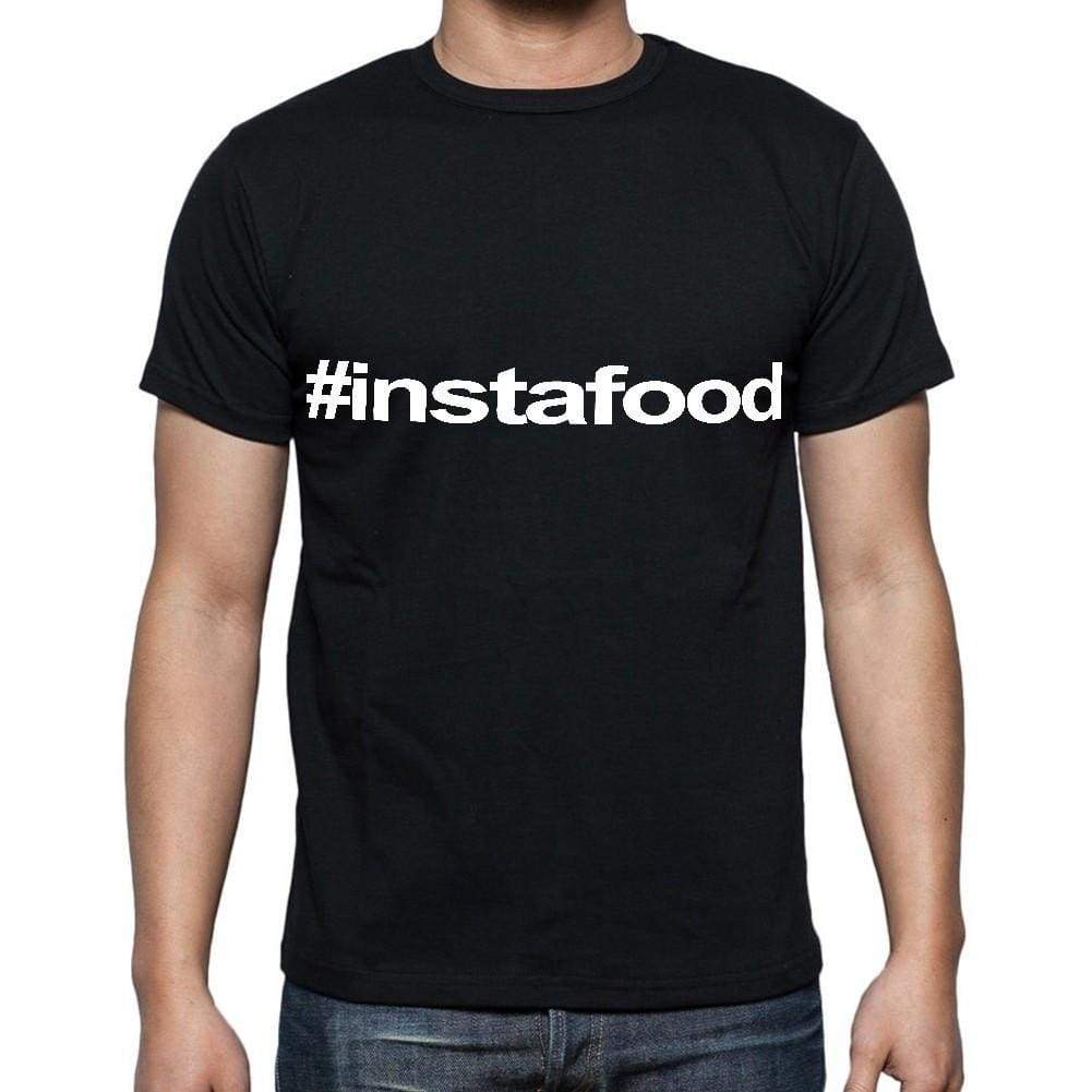 Instafood Mens Short Sleeve Round Neck T-Shirt Black T-Shirt En