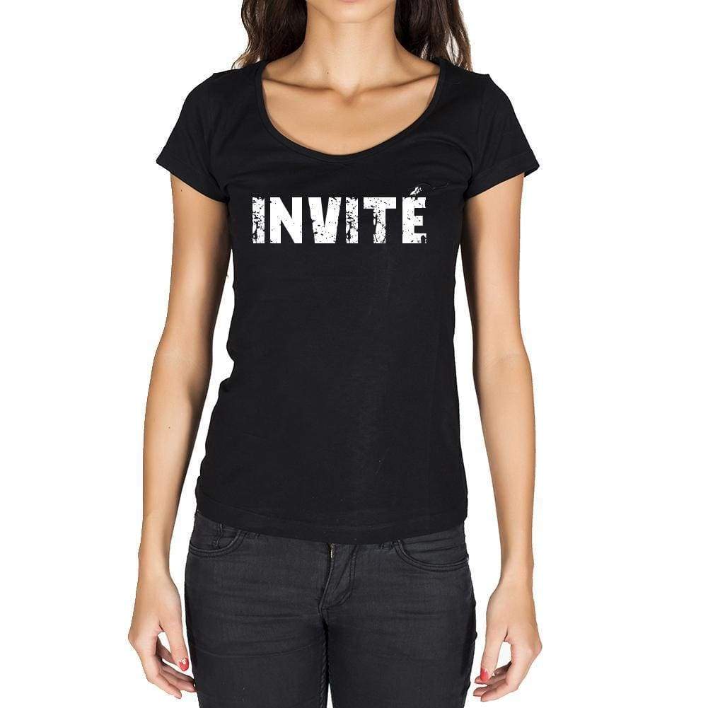Invité French Dictionary Womens Short Sleeve Round Neck T-Shirt 00010 - Casual