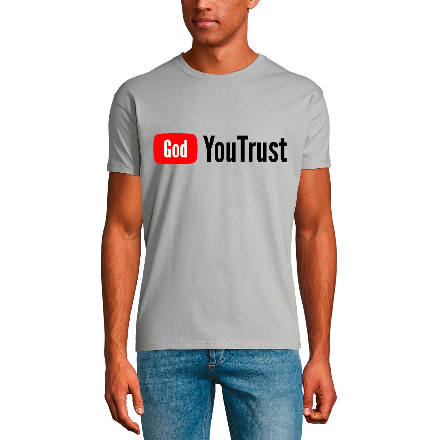 ULTRABASIC Men's Religious T-Shirt God You Trust - Christ Shirt