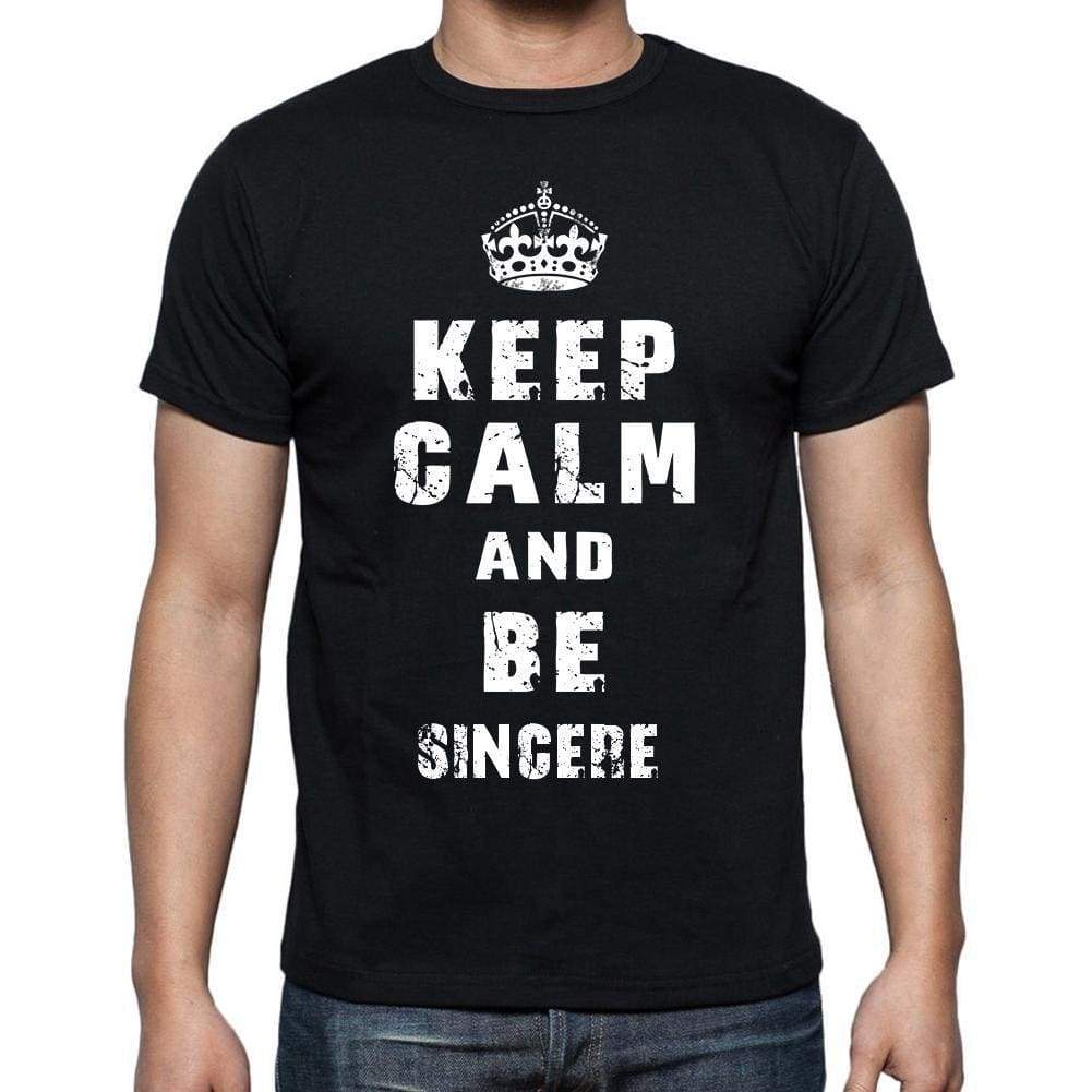 Keep Calm T-Shirt Sincere Mens Short Sleeve Round Neck T-Shirt - Casual
