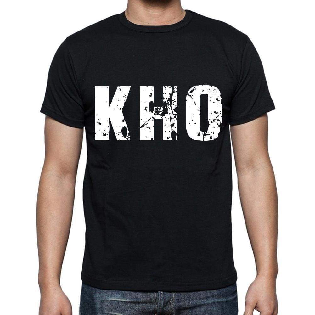 Kho Men T Shirts Short Sleeve T Shirts Men Tee Shirts For Men Cotton Black 3 Letters - Casual