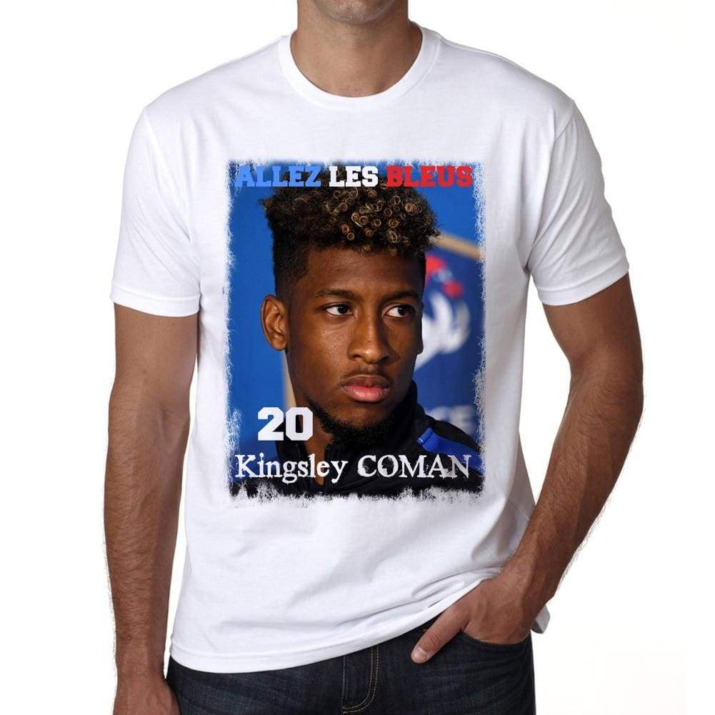 Kingsley Coman France Les Bleus T-Shirt Euro 2016 Tshirt Mens White Tee 100% Cotton 00184