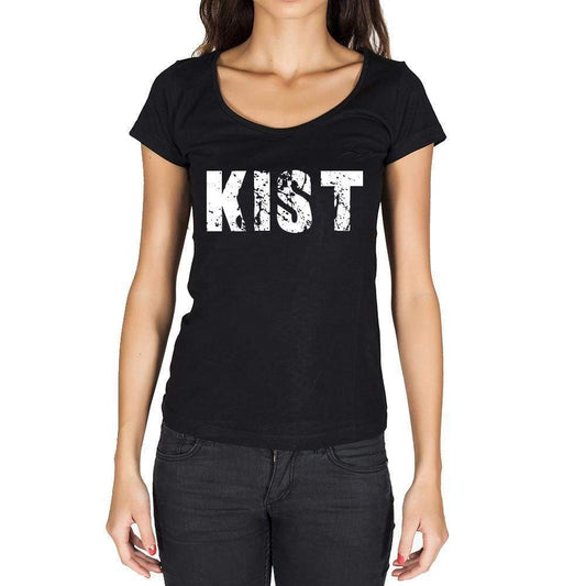 Kist German Cities Black Womens Short Sleeve Round Neck T-Shirt 00002 - Casual