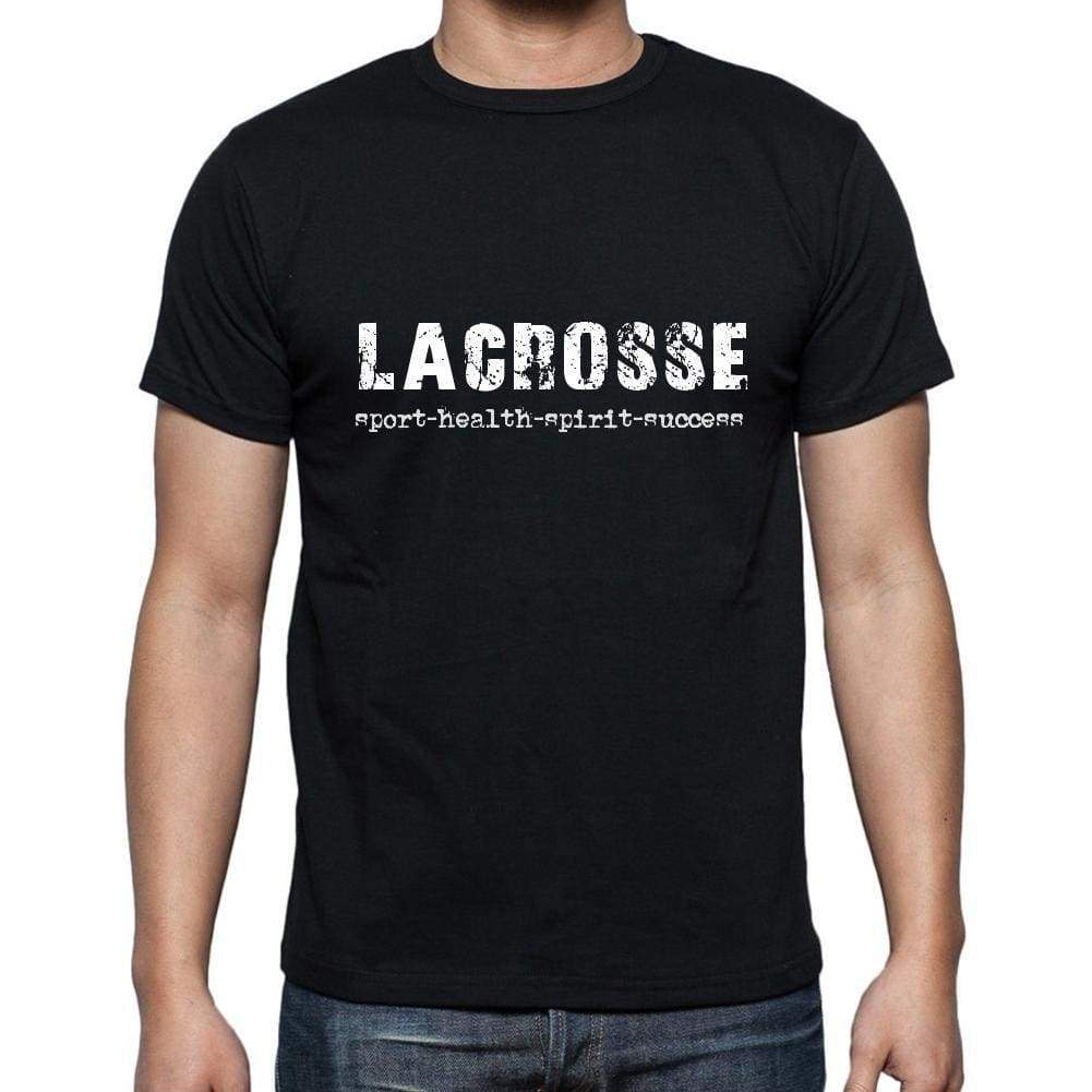 Lacrosse Sport-Health-Spirit-Success Mens Short Sleeve Round Neck T-Shirt 00079 - Casual