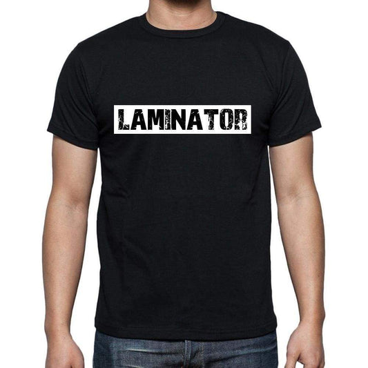 Laminator T Shirt Mens T-Shirt Occupation S Size Black Cotton - T-Shirt