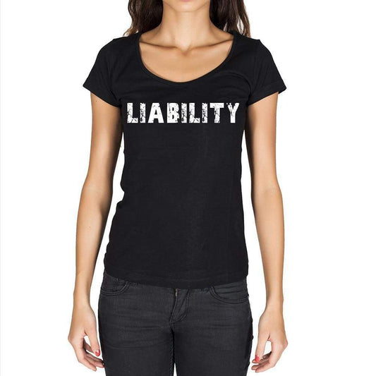 Liability Womens Short Sleeve Round Neck T-Shirt - Casual