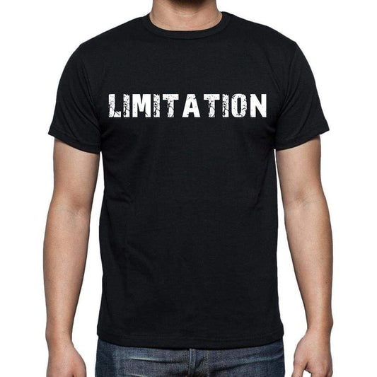 Limitation Mens Short Sleeve Round Neck T-Shirt Black T-Shirt En