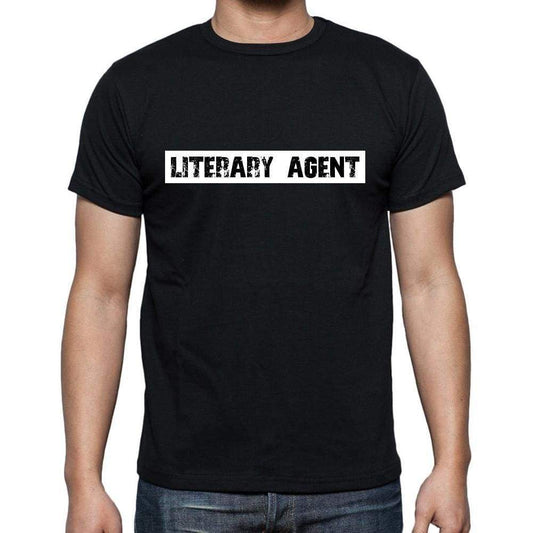 Literary Agent T Shirt Mens T-Shirt Occupation S Size Black Cotton - T-Shirt