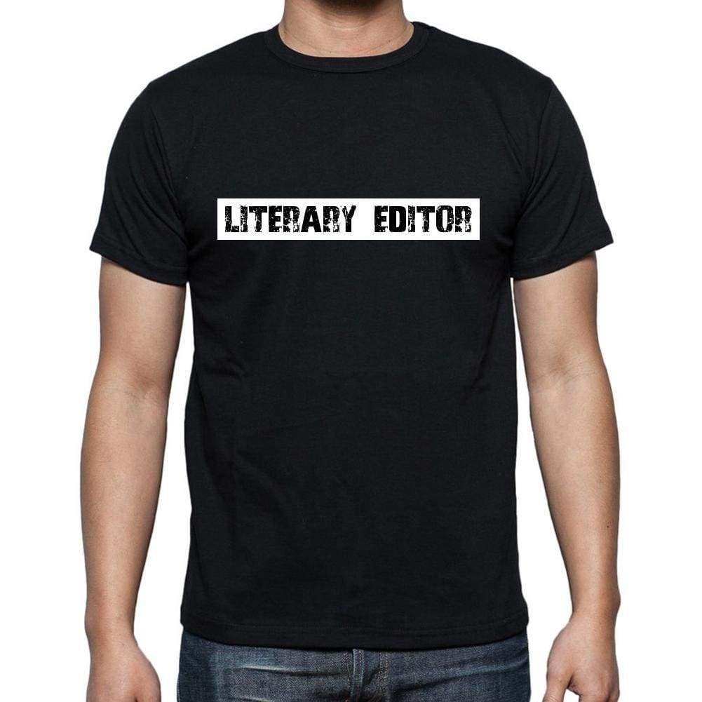 Literary Editor T Shirt Mens T-Shirt Occupation S Size Black Cotton - T-Shirt