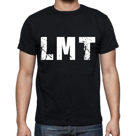 Lmt Men T Shirts Short Sleeve T Shirts Men Tee Shirts For Men Cotton Black 3 Letters - Casual
