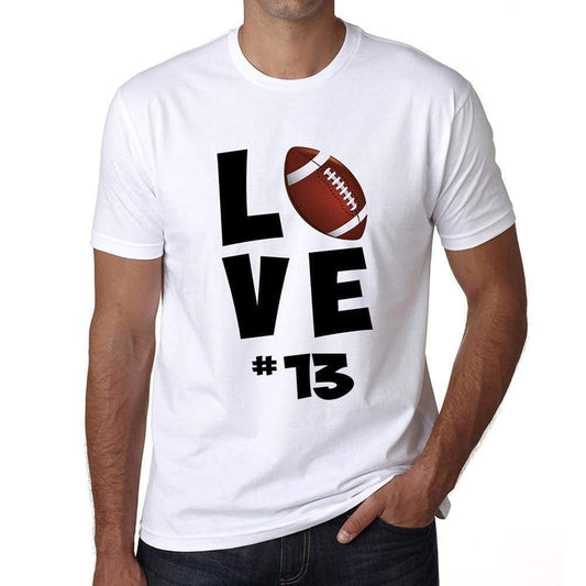 Love Sport 13 Mens Short Sleeve Round Neck T-Shirt 00117 - White / S - Casual