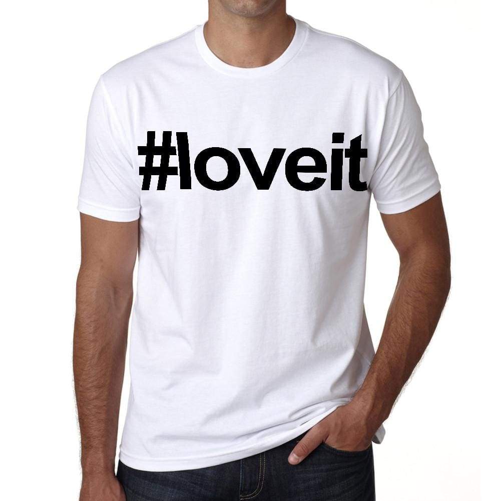 Loveit Hashtag Mens Short Sleeve Round Neck T-Shirt 00076