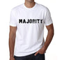 Majority Mens T Shirt White Birthday Gift 00552 - White / Xs - Casual