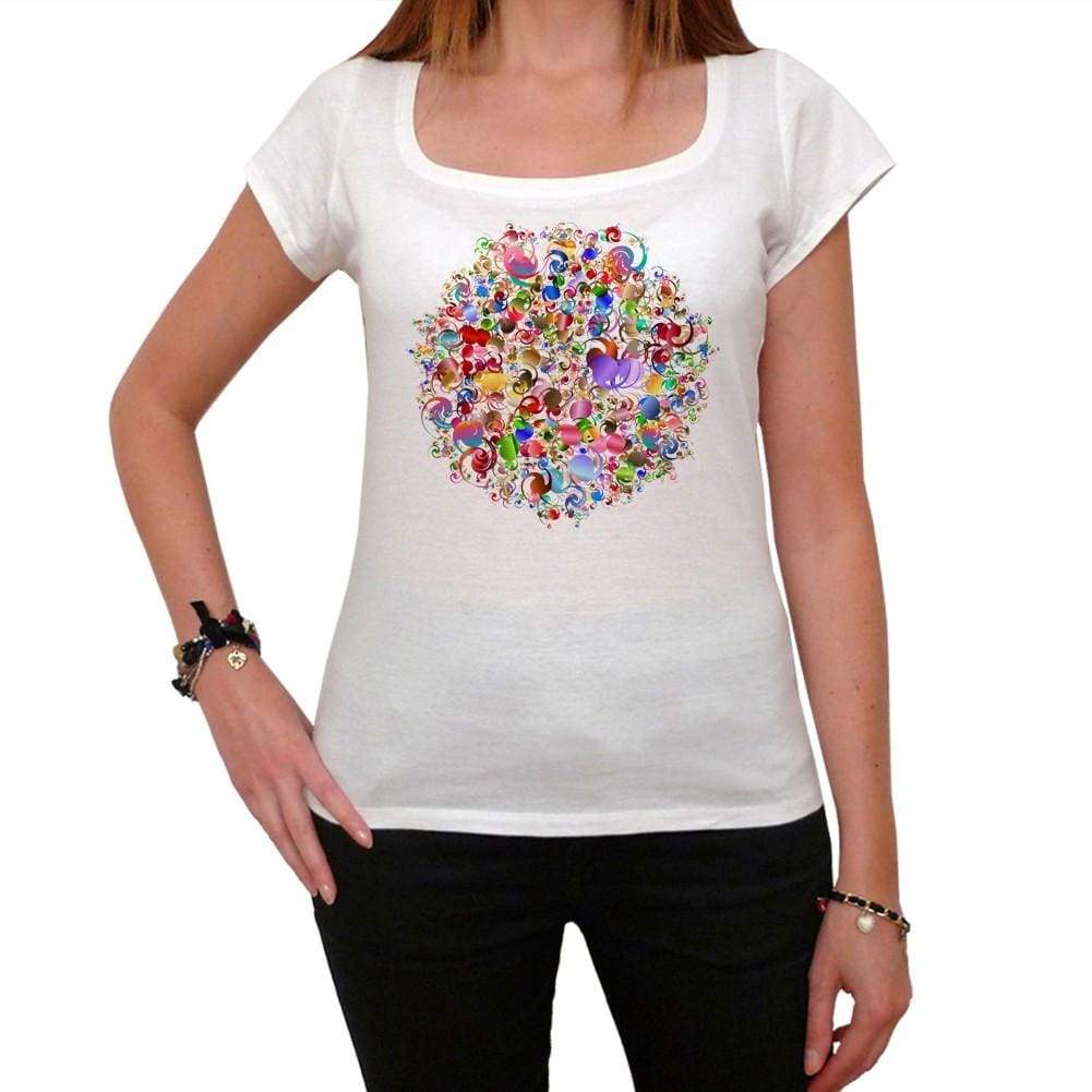 Mandala 25 White Womens T-Shirt 100% Cotton 00176