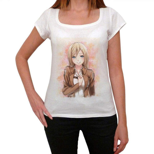 Manga Blonde Girl Smiling T-Shirt For Women T Shirt Gift 00088 - T-Shirt