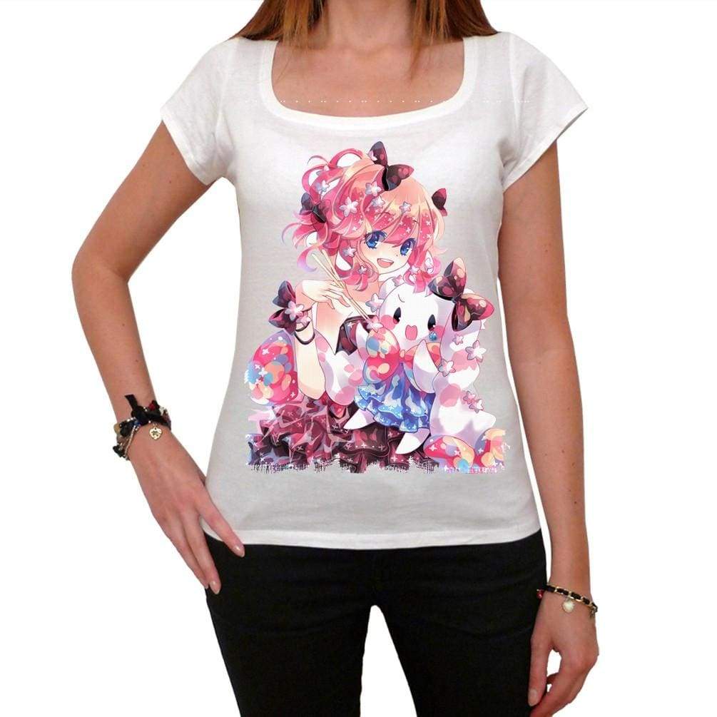 Manga Flowers Womens T-Shirt Gift T Shirt Womens Tee 00088 - T-Shirt