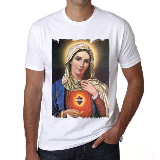 Mary Sacred Heart 1 For Mens Short Sleeve Cotton Tshirt Men T Shirt 00034 - Casual