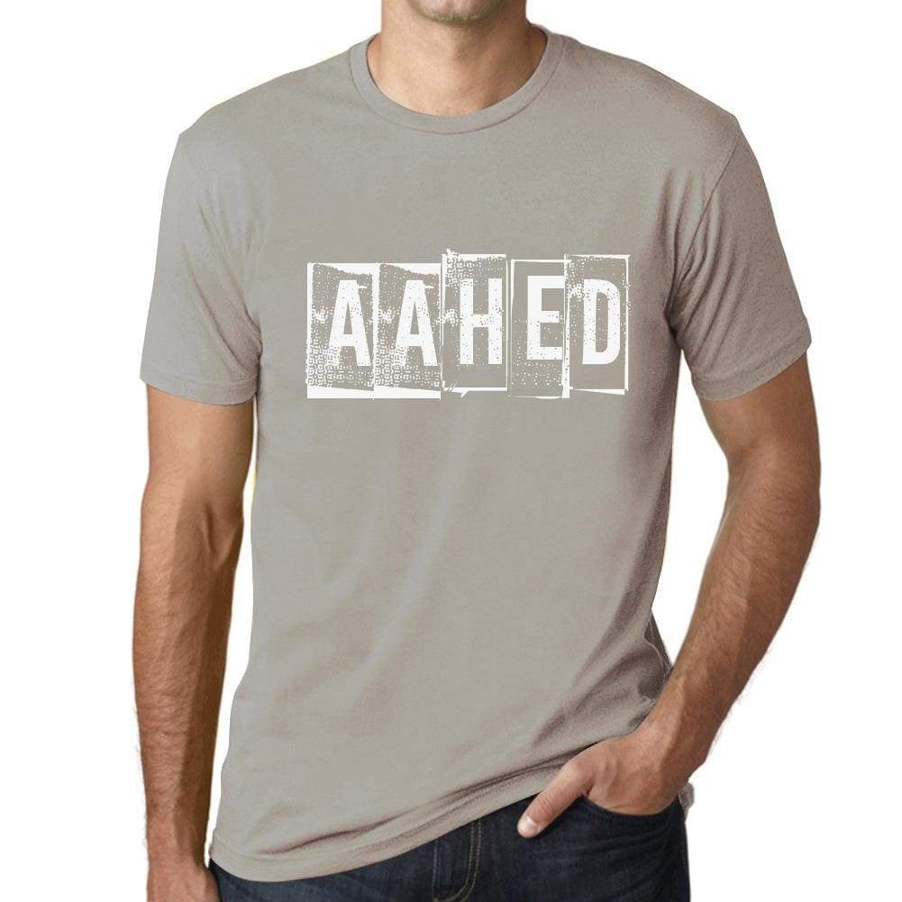 Mens Tee Shirt Vintage T Shirt Aahed 00562 - Gris Clair / Xs - Casual