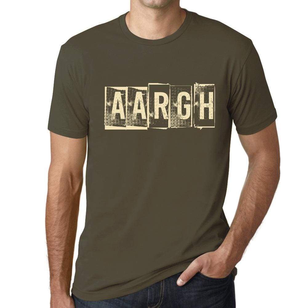 Mens Tee Shirt Vintage T Shirt Aargh 00562 - Army / Xs - Casual