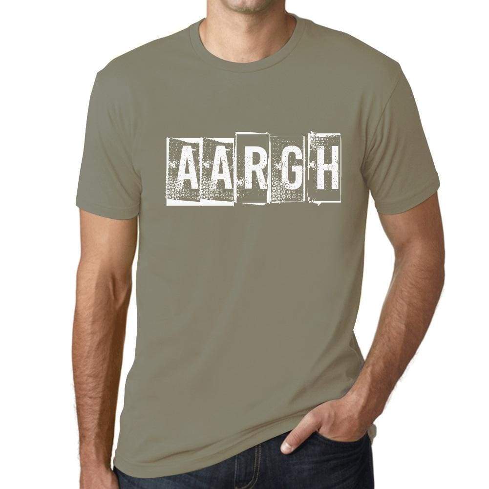 Mens Tee Shirt Vintage T Shirt Aargh 00562 - Kaki / Xs - Casual