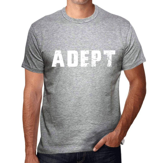 Mens Tee Shirt Vintage T Shirt Adept 00562 - Grey / S - Casual