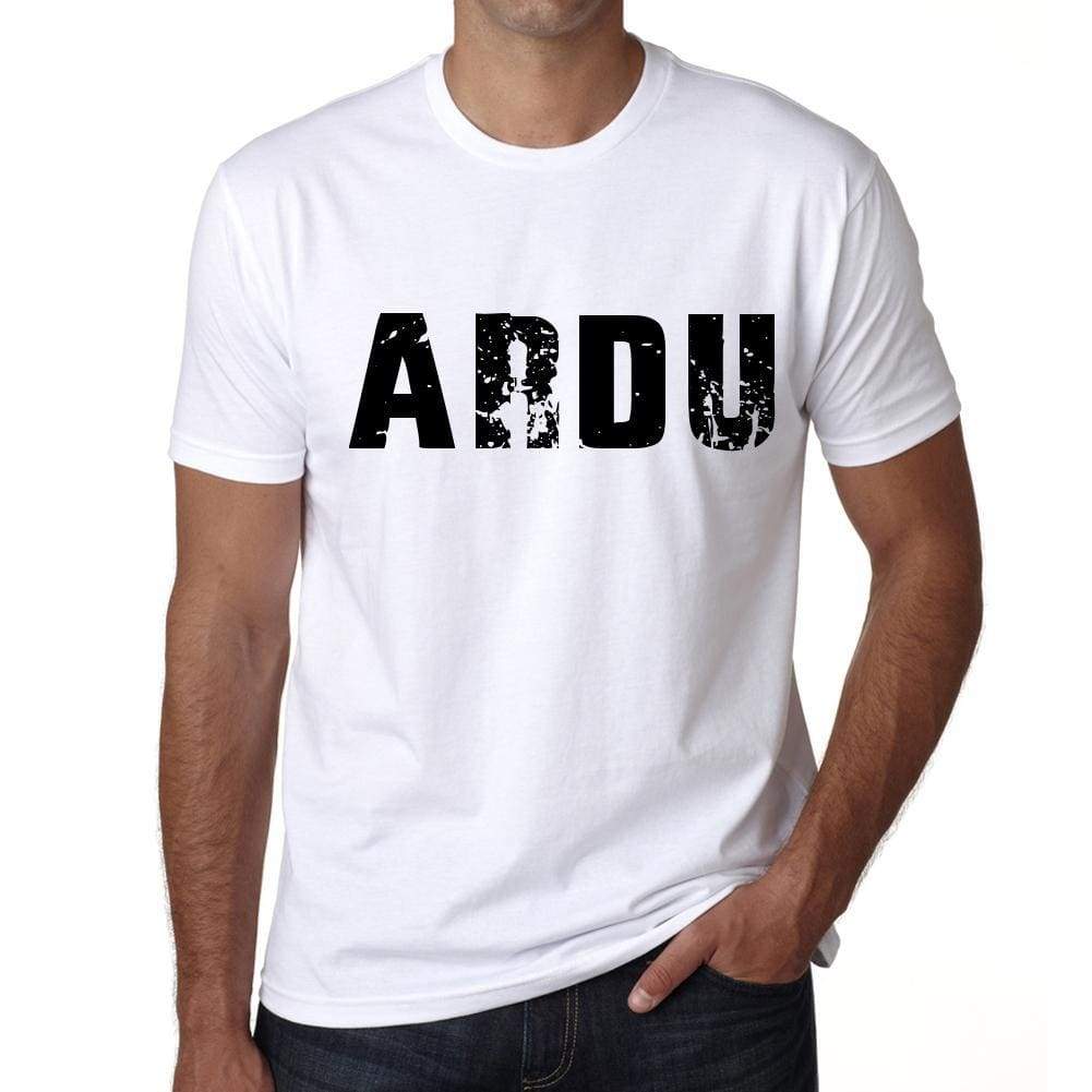 Mens Tee Shirt Vintage T Shirt Ardu X-Small White 00560 - White / Xs - Casual