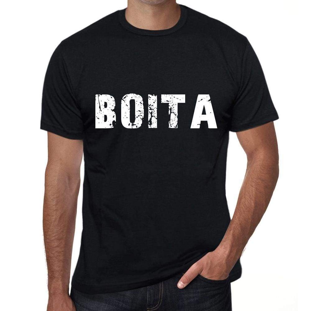 Mens Tee Shirt Vintage T Shirt Boita X-Small Black 00558 - Black / Xs - Casual